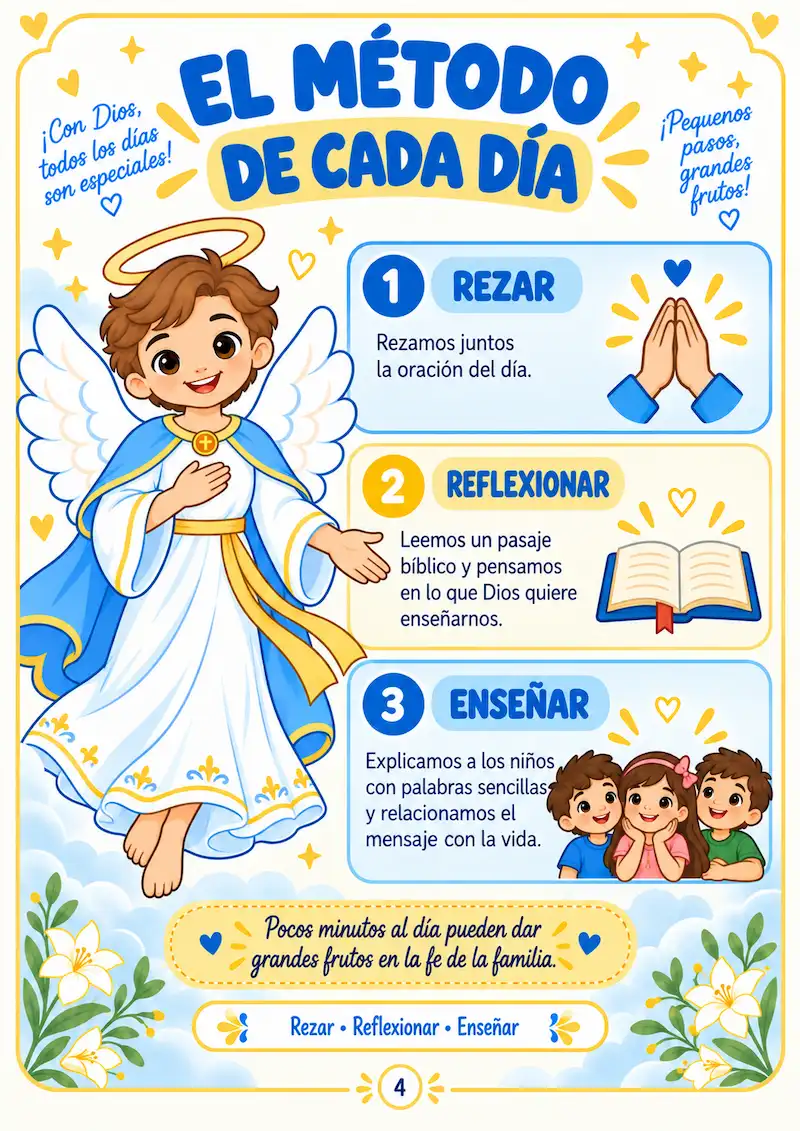 Página de la novena del Ángel de la Guarda
