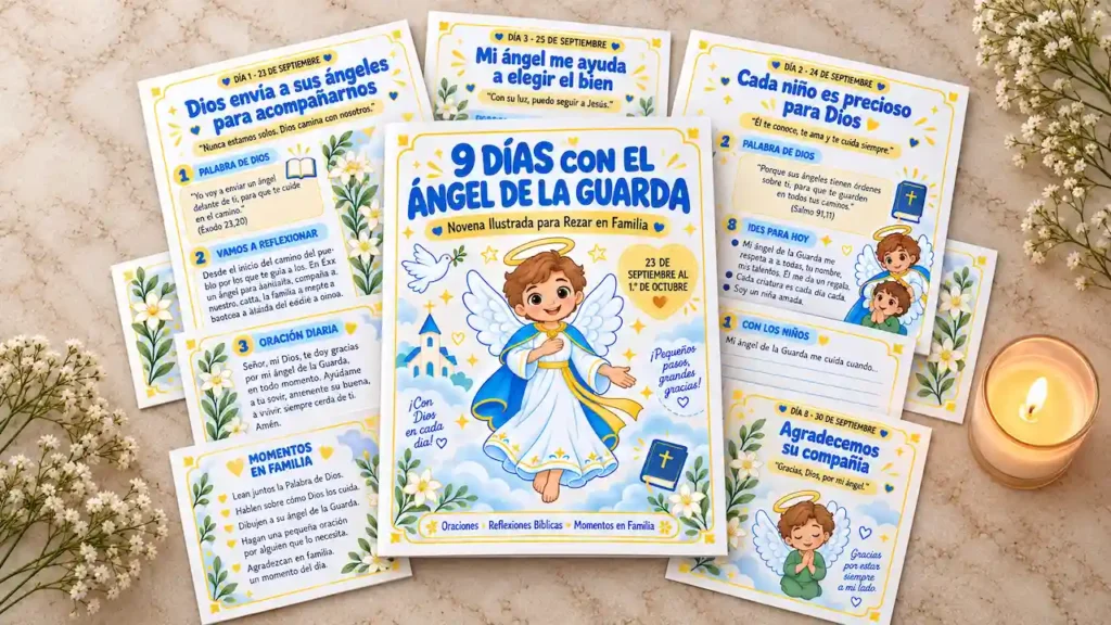 Novena Ilustrada del Ángel de la Guarda