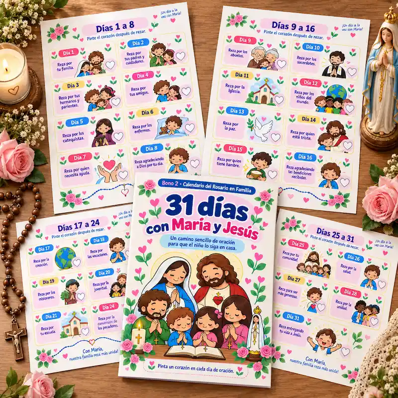 Bono 2: Calendario del Rosario en Familia (31 días)