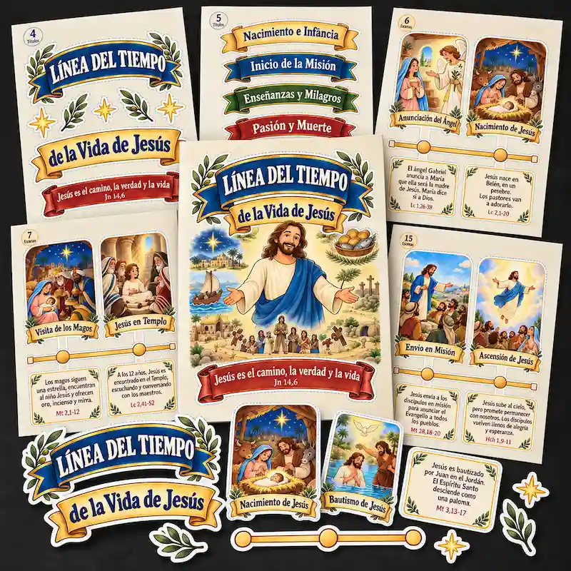 Vista previa de la Línea de Tiempo de la Vida de Jesús