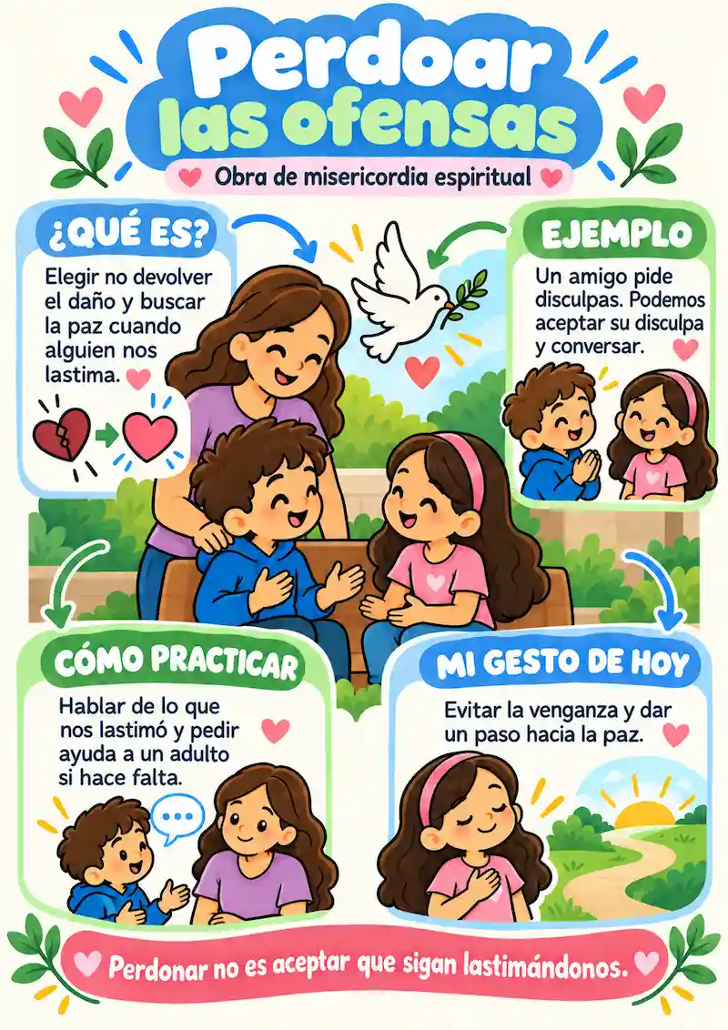 Mapas ilustrados de las obras de misericordia — ejemplo 3